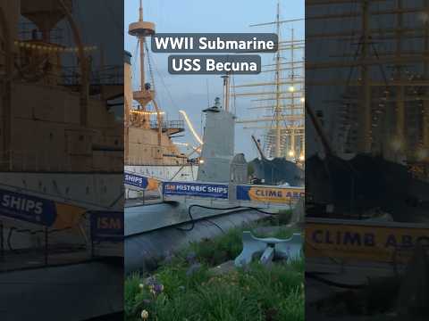 WWII Submarine: USS Becuna #wwii #submarine #navy #museum